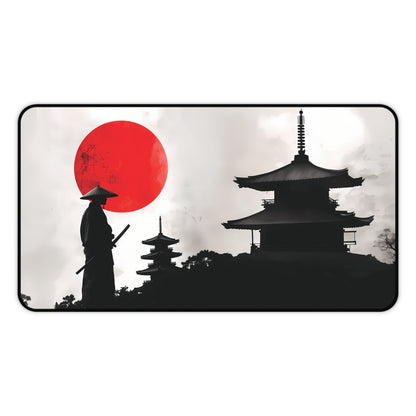 Japanese Gaming Desk Mat, Samurai Anime Large Desk Pad