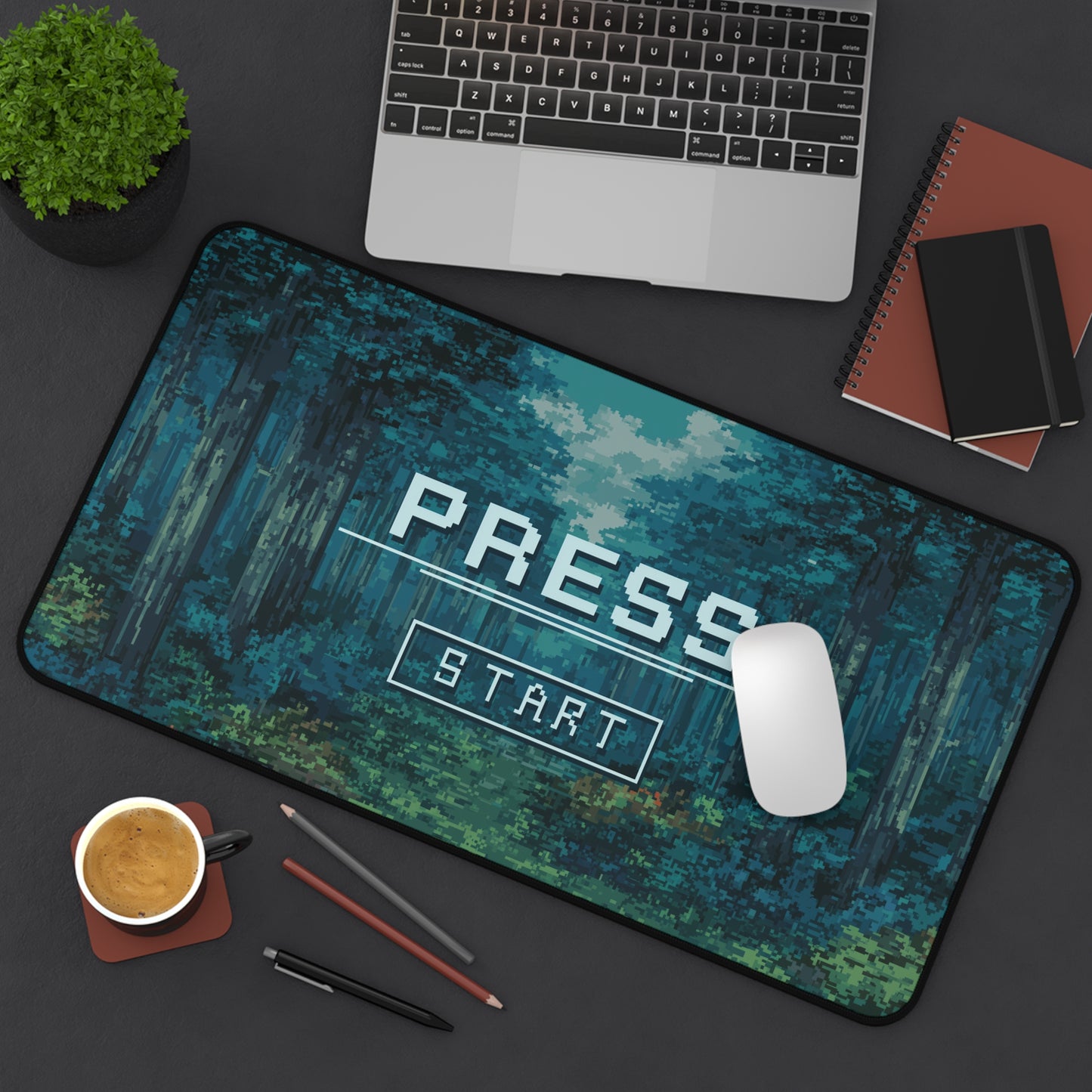 Pixel Art Desk Pad: Retro Aesthetic Gaming Mat