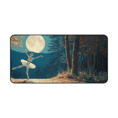 Skeleton Ballerina Desk Mat for Halloween Decor & Dark Aesthetic Lovers