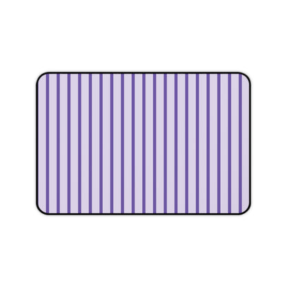 Purple Stripe Desk Mat – Lavender Mouse Pad