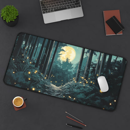 Anime Fantasy Forest Desk Mat, Large Gaming Mouse Pad