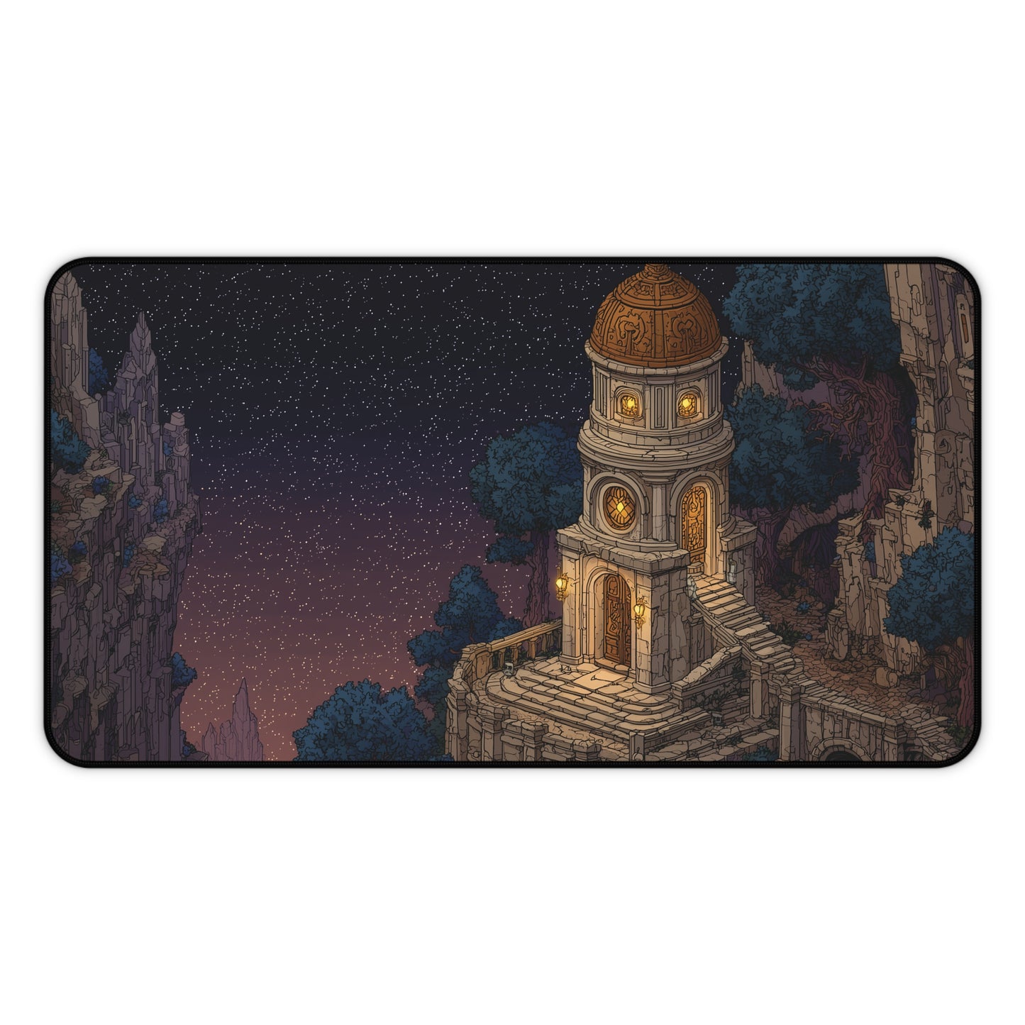 Magical Tower Mouse Pad XXL Pixel Art Aesthetic