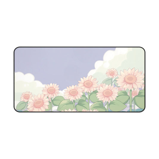 Kawaii Sunflower Pastel Gaming Desk Mat XL