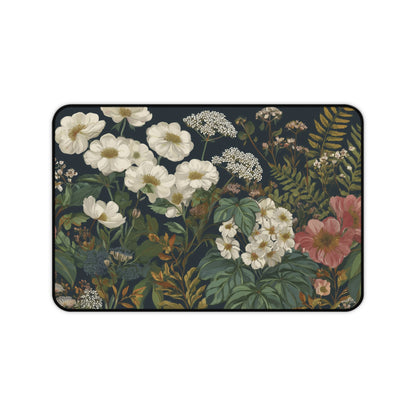 Floral Keyboard Mat XL, Vintage Aesthetic Desk Pad