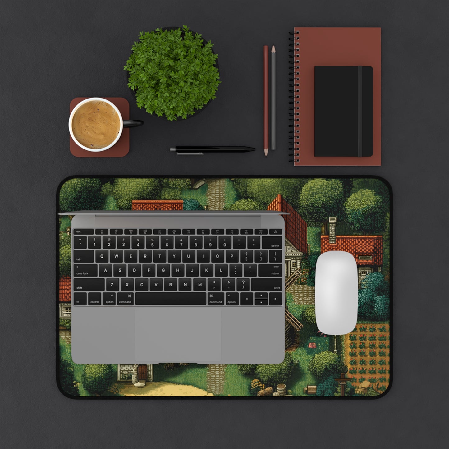 Farm Gaming Mouse Pad Pixel Art Aesthetic