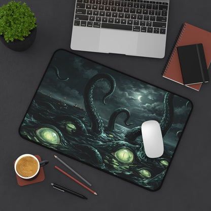 Kraken Desk Mat: Dark Ocean Tentacle Horror Design
