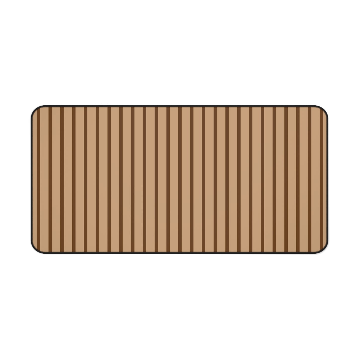 Striped Brown Desk Mat
