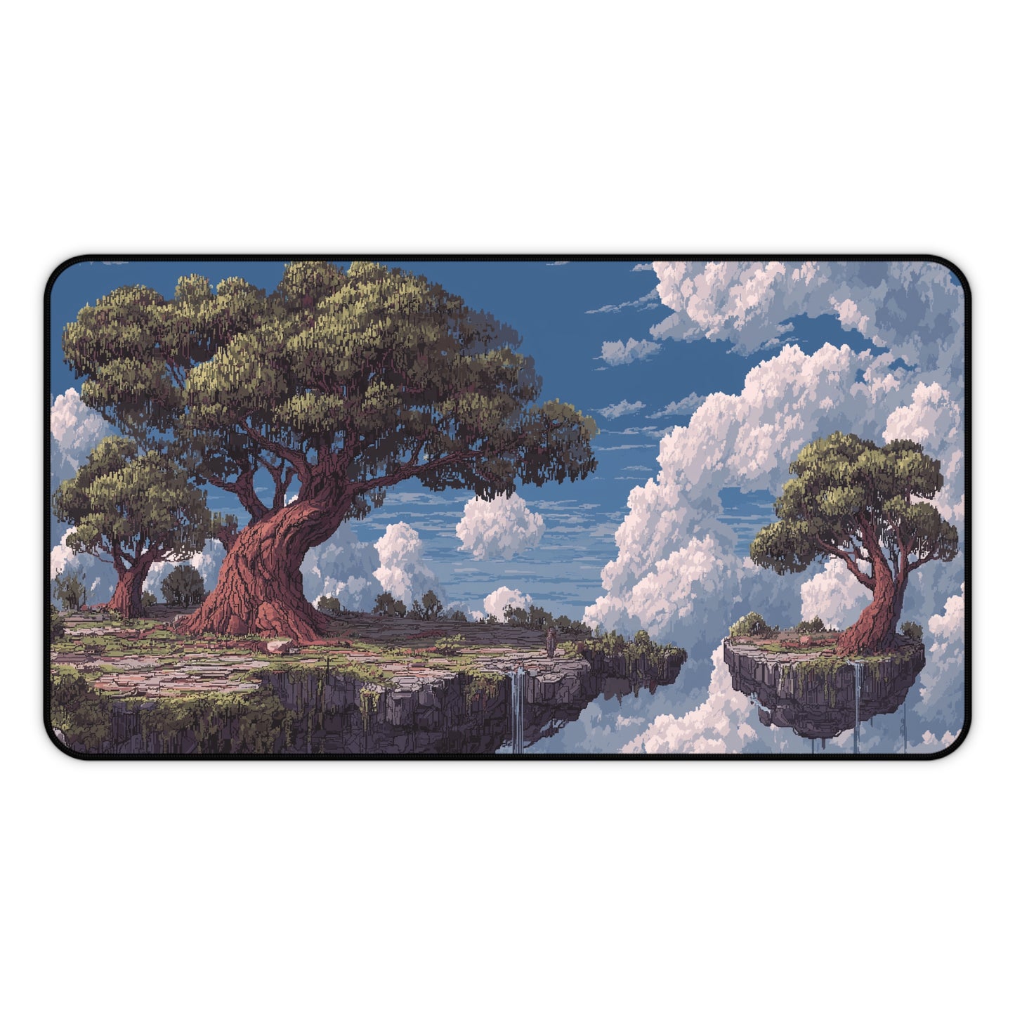 Pixel Art Desk Mat: Fantasy Island Mouse Pad