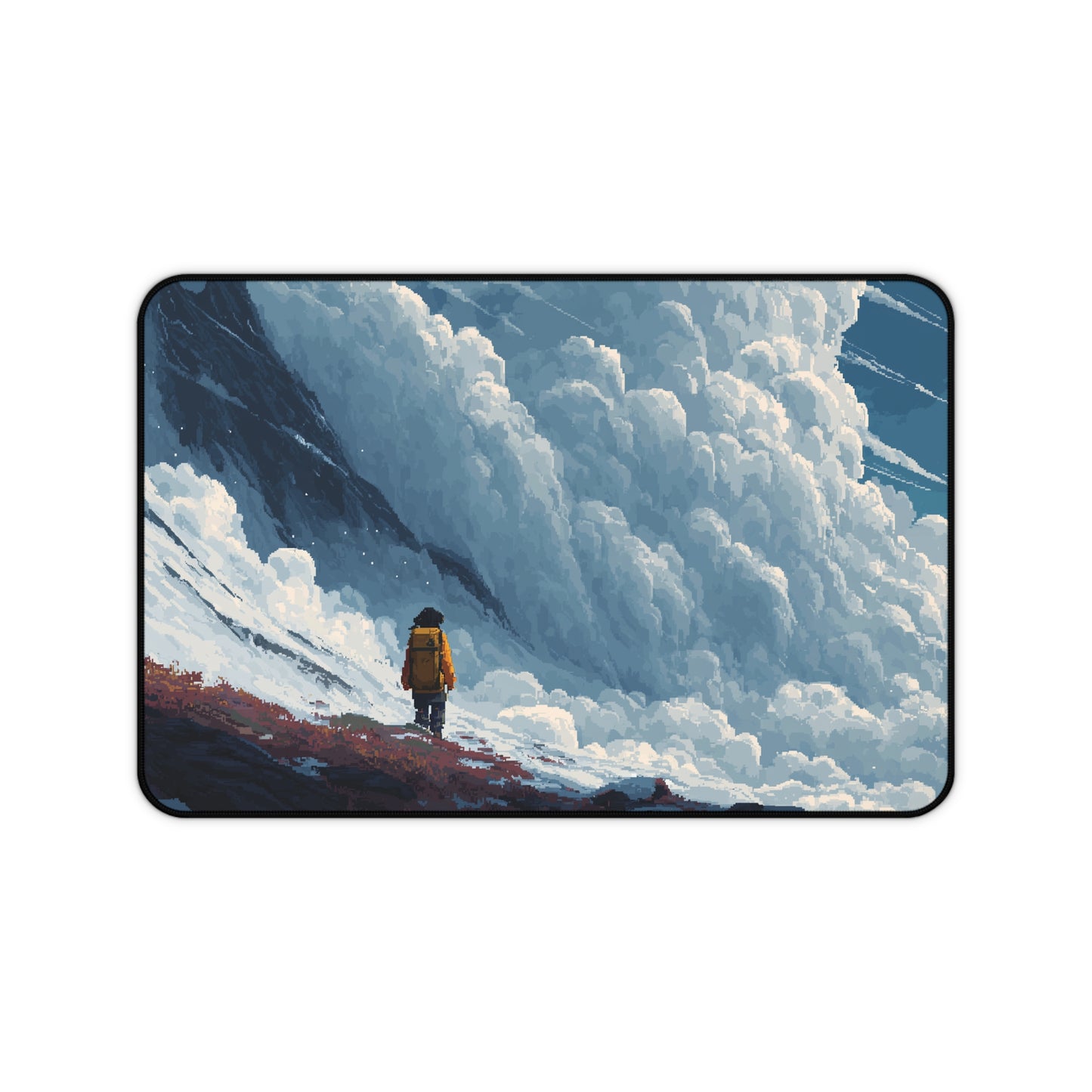 Pixel Art Desk Mat: Cloudscape Mouse Pad XXL