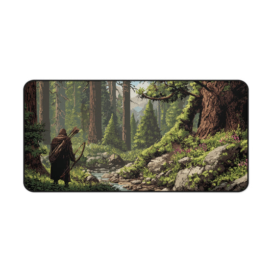 Forest Ranger Desk Pad: Pixel Art Gaming Mats