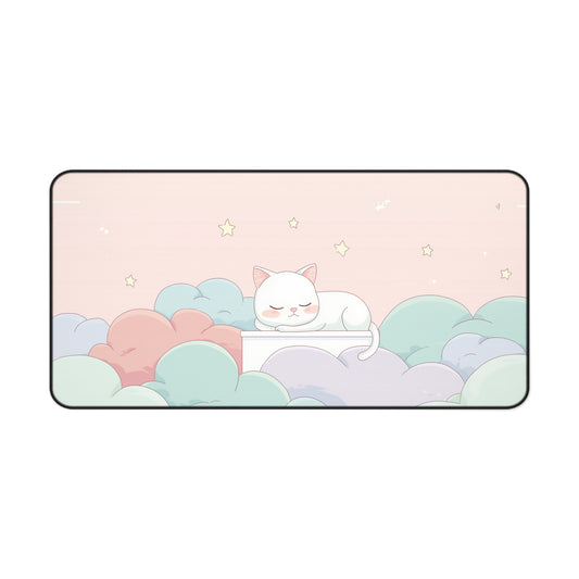 Cute Dreamy Cat Mouse Pad Kawaii Style