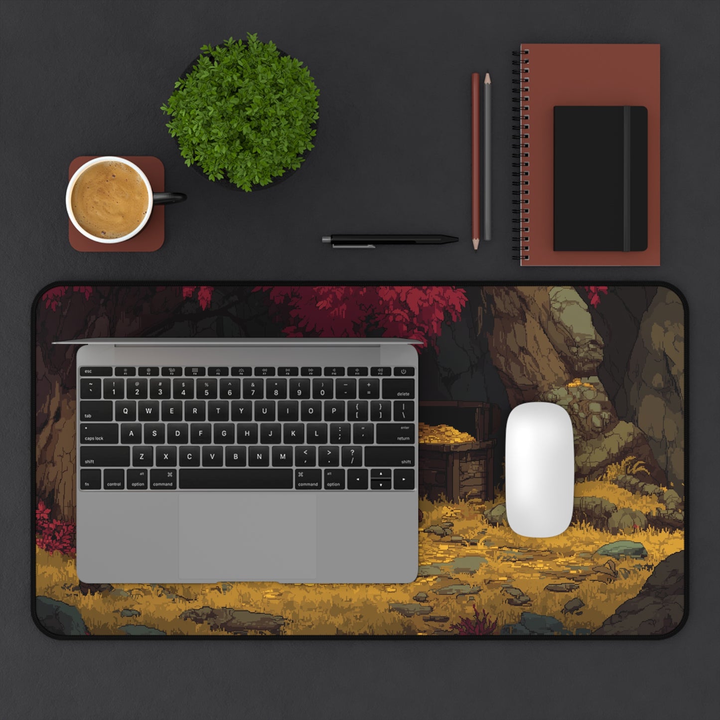 Pixel Art Fantasy Dragon Desk Pad XXL